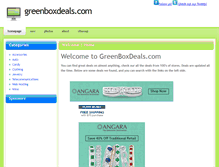 Tablet Screenshot of greenboxdeals.com